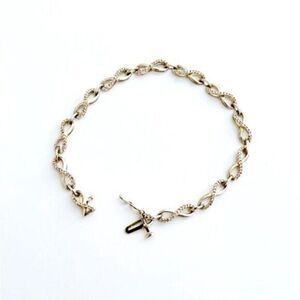 Sterling Silver & Diamond Infinity Bracelet​​​